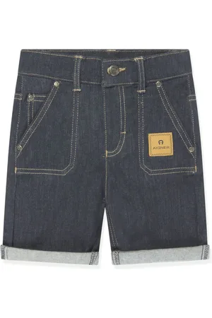 Aigner Jeans-Shorts mit Logo-Applikation