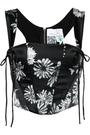 Natasha Zinko Corsage-Top mit Blumen-Print