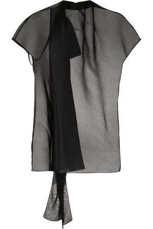 Khaite Semi-transparente Seidenbluse