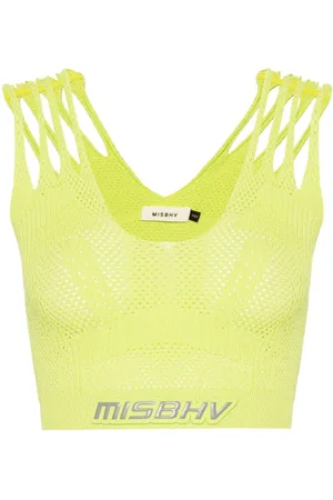 MISBHV Future Cropped-Top aus Mesh