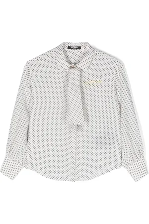 Balmain Krepphemd mit geometrischem Print