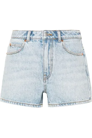 Alexander Wang Jeans-Shorts mit Logo-Stickerei