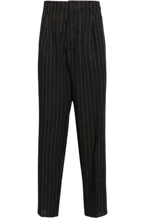Brunello Cucinelli Leinenhose mit Nadelstreifen