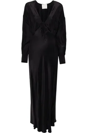 FORTE FORTE Maxikleid mit V-Ausschnitt