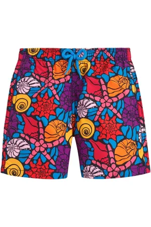 Vilebrequin Print-Badeshorts mit Logo-Applikation