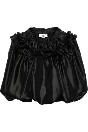 NOIR KEI NINOMIYA Satinbluse mit Rüschen