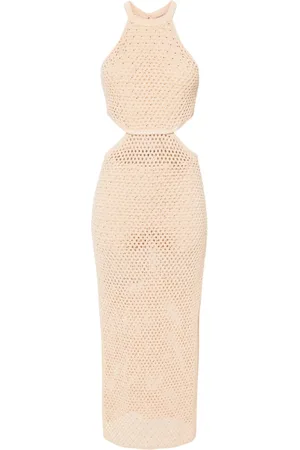 Twin-Set Gestricktes Maxikleid mit Strass