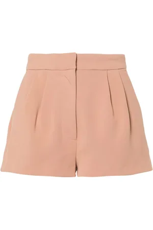 Elisabetta Franchi Shorts aus Krepp mit Logo-Patch