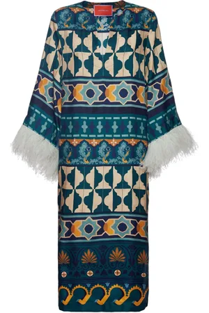 La DoubleJ The Kaftan Kaftankleid mit Federn