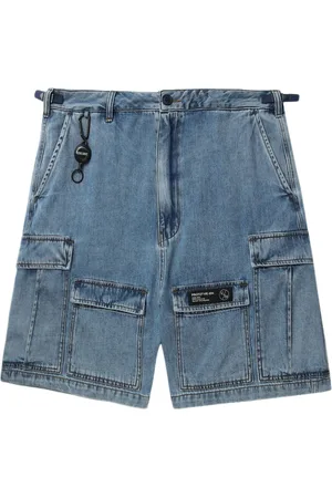 Izzue Halbhohe Cargo-Shorts aus Denim