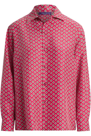 Ralph Lauren Cagney Seidenbluse mit Print