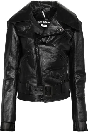 JUNYA WATANABE Bikerjacke im Metallic-Look