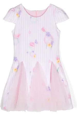 Lapin House Tüllkleid mit Blumen-Print