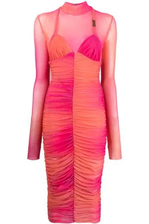 VERSACE Kleid mit Logo-Schild