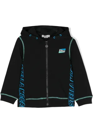 Stella McCartney Logo-Print-Jacke mit Kontrastnähten