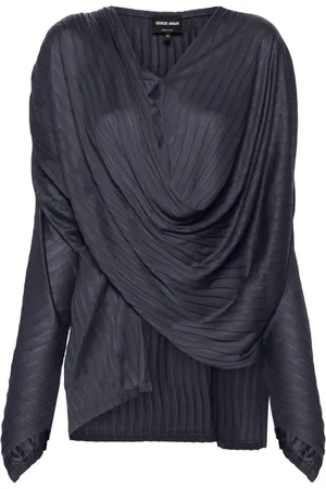 Giorgio Armani Bluse mit Wasserfallkragen