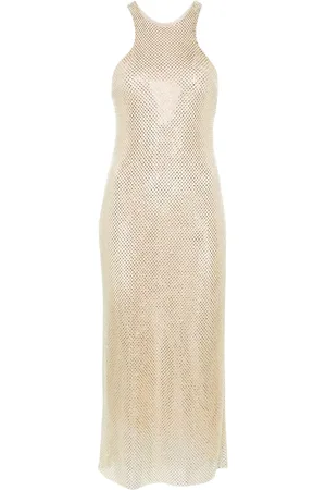 Serafini Ärmelloses Midikleid mit Strass