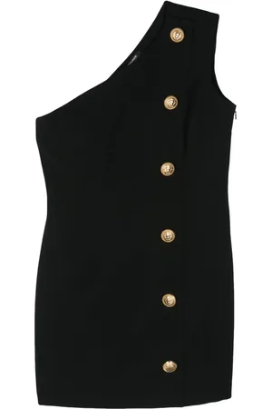Balmain Einschultriges Minikleid