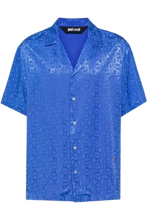 Roberto Cavalli Hemd aus Logo-Jacquard