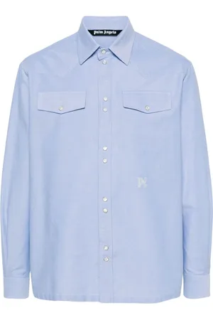 Palm Angels Hemd mit Monogramm-Stickerei