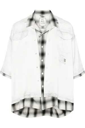Maison Mihara Yasuhiro Twill-Hemd im Layering-Look