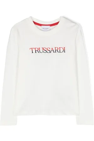 Trussardi T-Shirt mit Logo-Stickerei