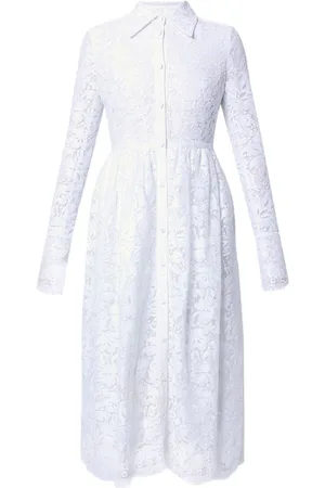 Erdem Corinne Spitzen-Hemdkleid mit Gürtel