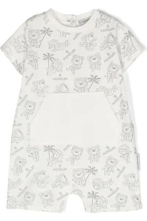 Moncler Strampler mit Teddy-Print