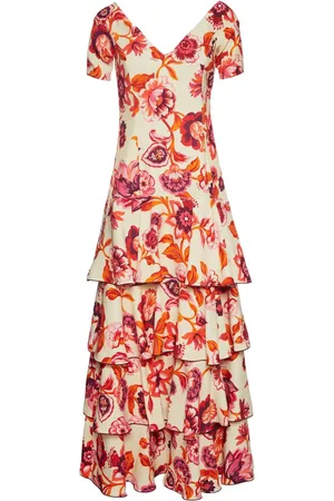 La DoubleJ Gestuftes Flamenco Maxikleid