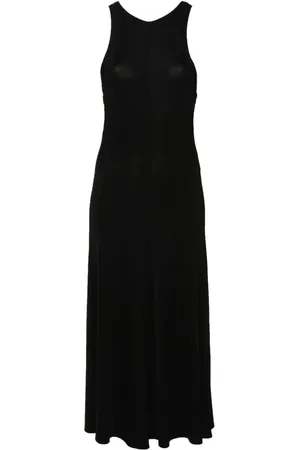 FORTE FORTE Geripptes Maxikleid