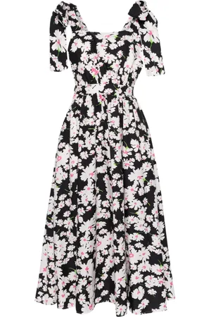 Msgm Kleid mit Blumen-Print
