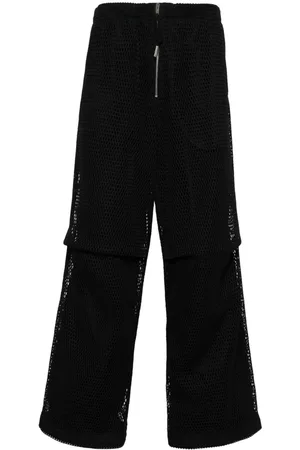 Jil Sander Lochstrick-Hose im Layering-Look