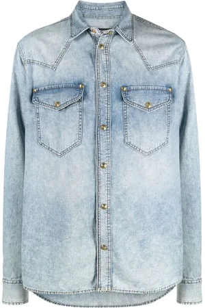 VERSACE Jeanshemd im Western-Look