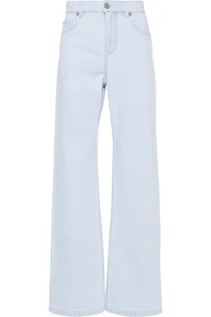 VERSACE Gerade Jeans mit Logo-Applikation