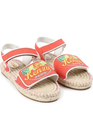 Kenzo Jute-Sandalen mit Logo-Stickerei
