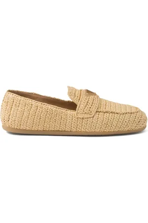 Prada Loafer aus Bast