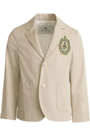 Etro Einreihiges Sakko mit Logo-Stickerei