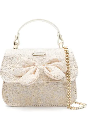 MONNALISA Brokat-Schultertasche mit Schleifendetail