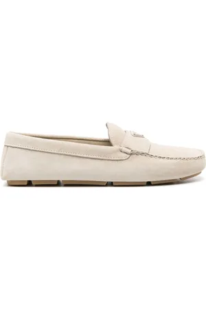 Prada Loafer aus Wildleder mit Logo