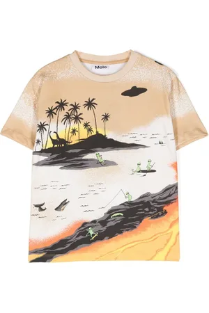 Molo Riley T-Shirt mit Alien-Tourists-Print