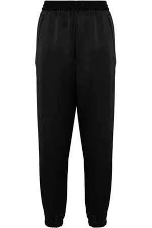 Y-3 Seersucker-Jogginghose mit Logo-Print