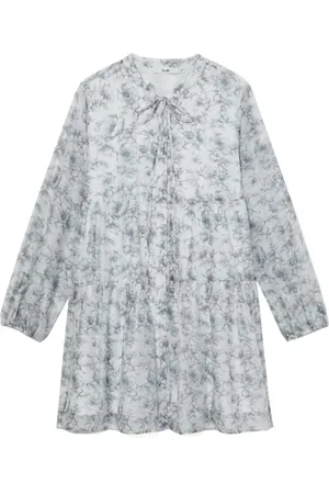 B+AB Gestuftes Kleid mit Blumen-Print