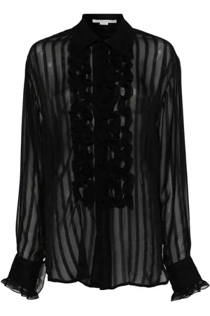 Stella McCartney Sheer-Bluse mit Rüschen