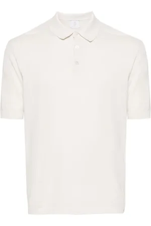 ELEVENTY Fein geripptes Poloshirt