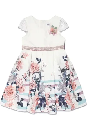IAME Strassverziertes Kleid mit Blumen-Print