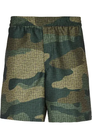 Balmain Shorts mit Camouflage-Monogramm-Print