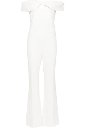 Self-Portrait Schulterfreier Jumpsuit