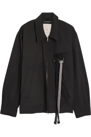 SONG FOR THE MUTE Reißverschluss-Hemdjacke mit Kordeldetail