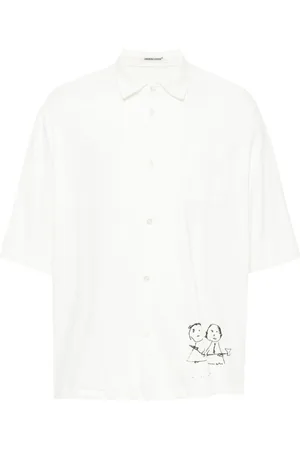 UNDERCOVER Popeline-Hemd mit Cartoon-Print