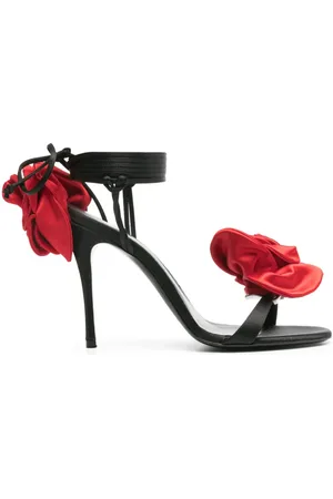 MAGDA BUTRYM Sandalen mit Blumenapplikation 105mm